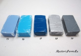 полимерная глина 4х2х1см (запекаемая) №19
